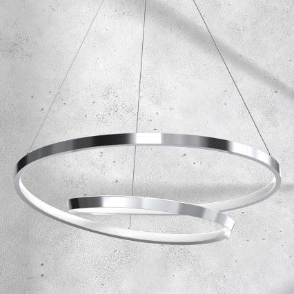 LED-kattokruunu johdossa LUCERO LED/48W/230V kiiltävä kromi