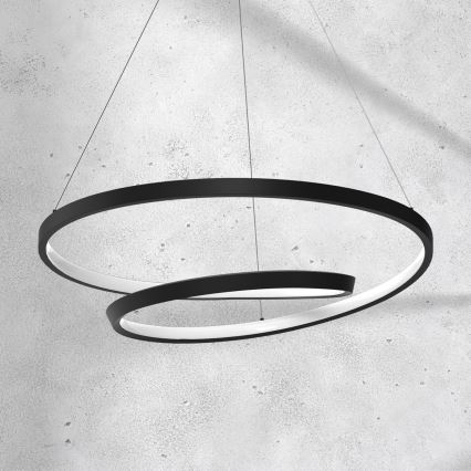 LED-kattokruunu johdossa LUCERO LED/48W/230V musta