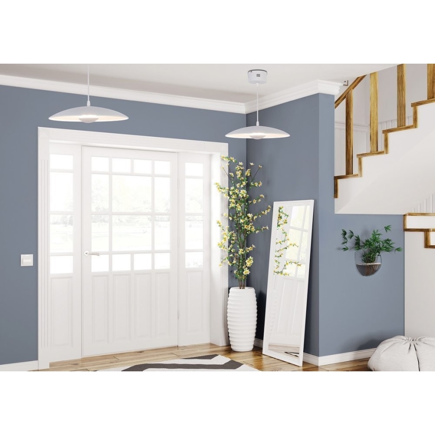 LED-kattokruunu johdossa LUND LED/10W/230V valkoinen