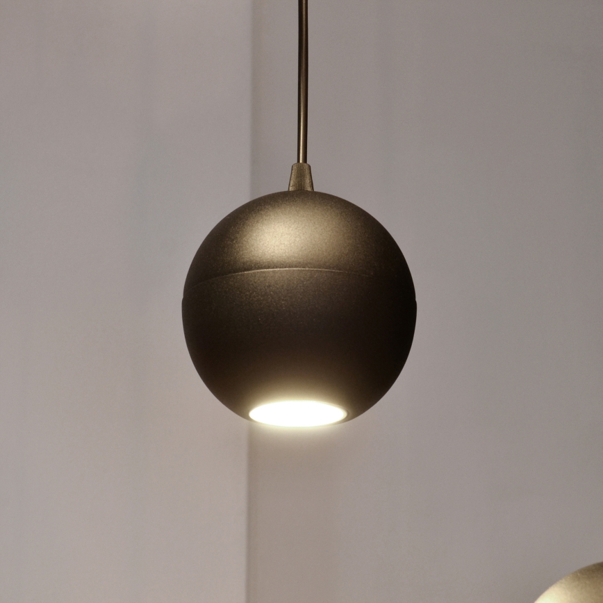 LED-kattokruunu johdossa MIDWAY 4xGU10/4,8W/230V musta