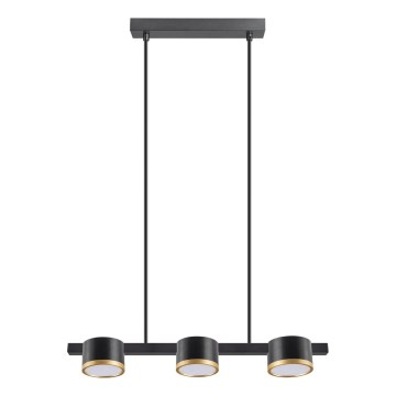 LED-kattokruunu johdossa MIRELLA 3xGX53/6W/230V musta