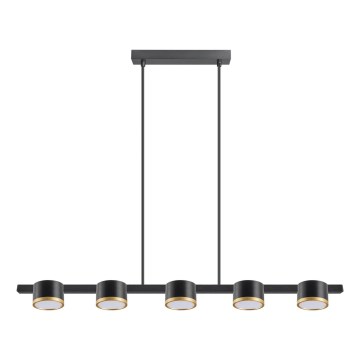 LED-kattokruunu johdossa MIRELLA 5xGX53/6W/230V musta