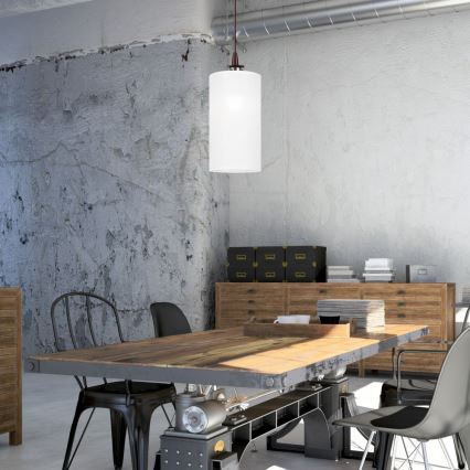 LED-kattokruunu johdossa NOEL MINI 1xE27/60W/230V valkoinen