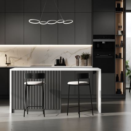 LED-kattokruunu johdossa OLYMPIA 5xLED/10W/230V harmaa