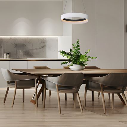 LED-kattokruunu johdossa ORBITA LED/52W/230V valkoinen/musta