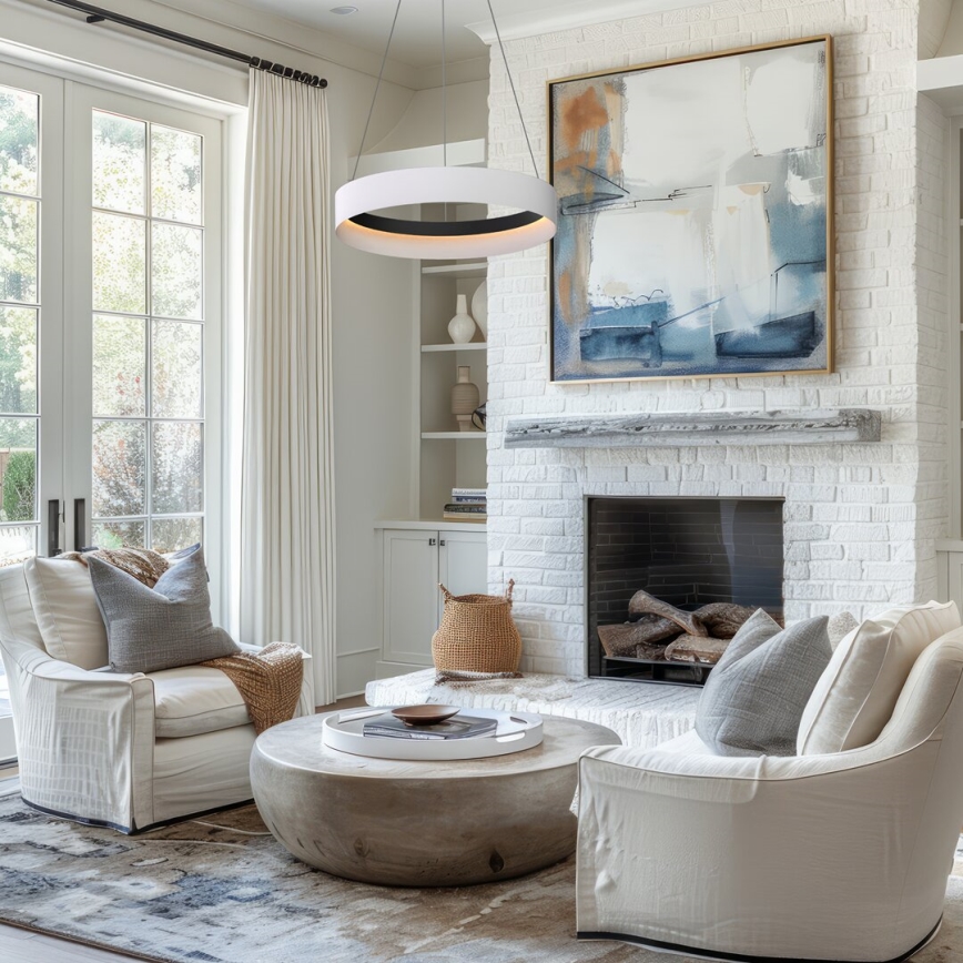 LED-kattokruunu johdossa ORBITA LED/52W/230V valkoinen/musta