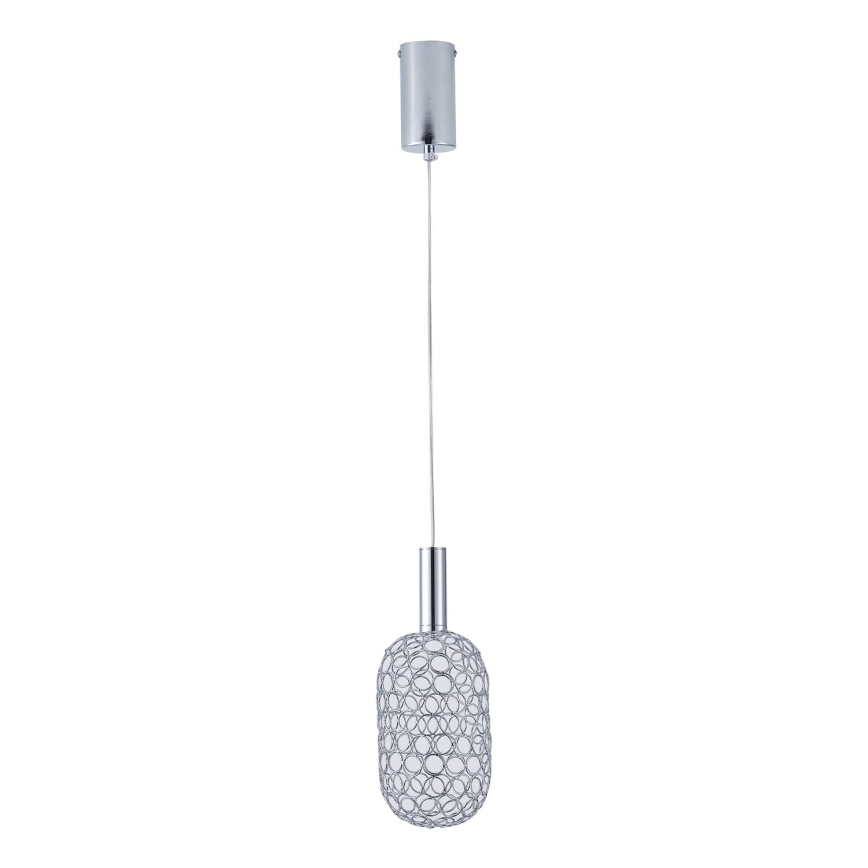 LED-kattokruunu johdossa PERFORATO LED/6,3W/230V 3000K kiiltävä kromi halkaisija 13 cm