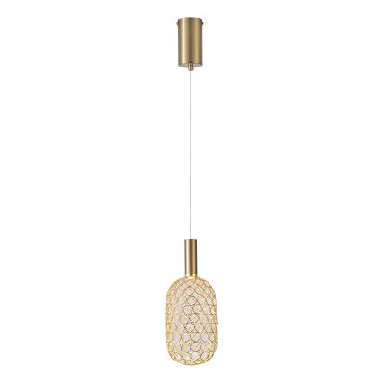 LED-kattokruunu johdossa PERFORATO LED/6,3W/230V 3000K kulta halkaisija 13 cm