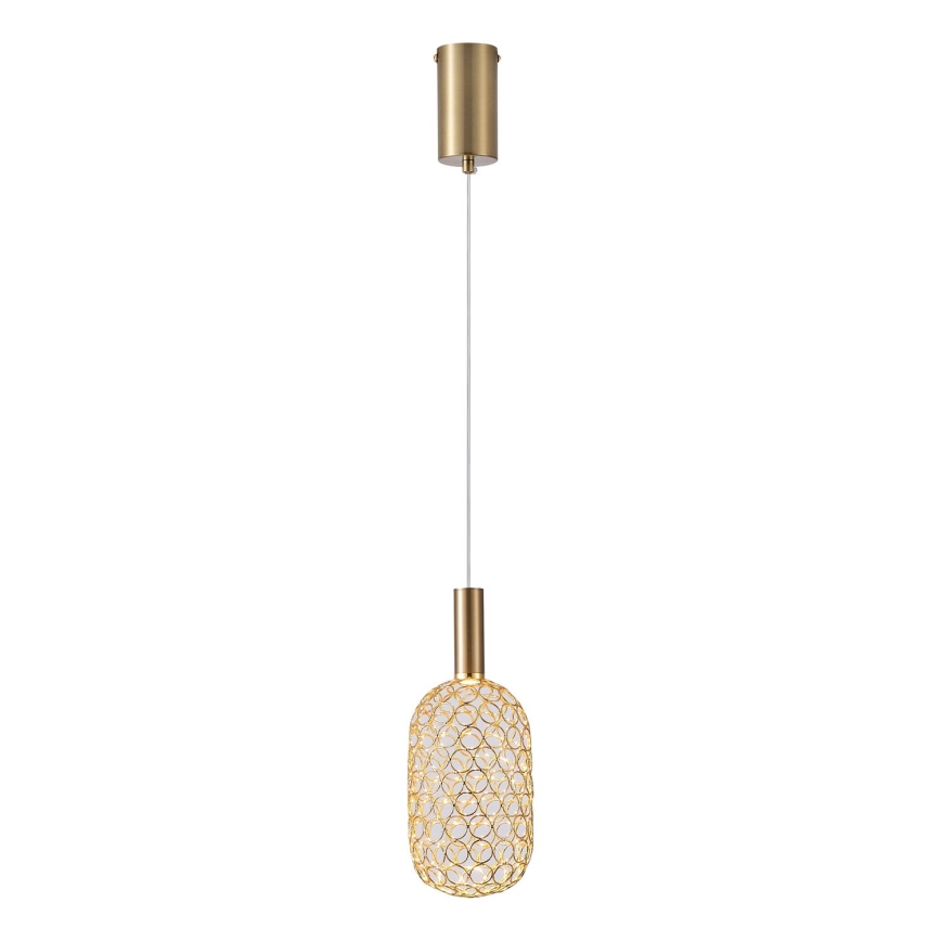 LED-kattokruunu johdossa PERFORATO LED/6,3W/230V 3000K kulta halkaisija 13 cm