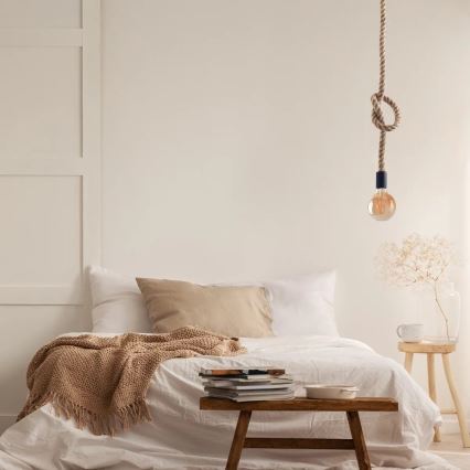 LED-kattokruunu johdossa ROPE 1xE27/8W/230V