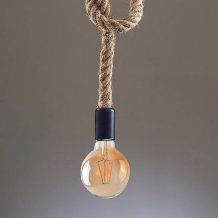 LED-kattokruunu johdossa ROPE 1xE27/8W/230V