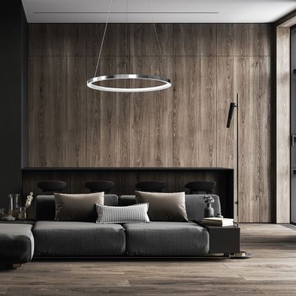 LED-kattokruunu johdossa ROTONDA LED/27W/230V kiiltävä kromi