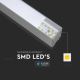 LED-kattokruunu johdossa SAMSUNG CHIP LED/40W/230V 4000K hopea