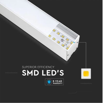 LED-kattokruunu johdossa SAMSUNG CHIP LED/40W/230V 6400K valkoinen