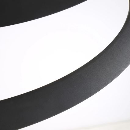 LED-kattokruunu johdossa TANGO LED/44W/230V 4000K halkaisija 60 cm musta