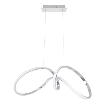 LED-kattokruunu johdossa TESORO LED/48W/230V kiiltävä kromi