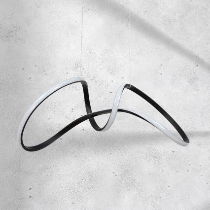 LED-kattokruunu johdossa TESORO LED/48W/230V musta