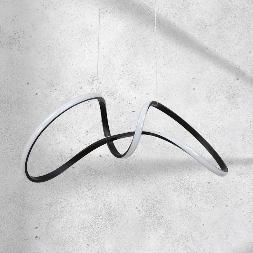 LED-kattokruunu johdossa TESORO LED/48W/230V musta