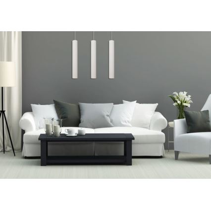 LED Kattokruunu johdossa TUBA 3xGU10/4,8W/230V valkoinen