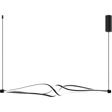 LED-kattokruunu johdossa TWISTER LED/56W/230V musta