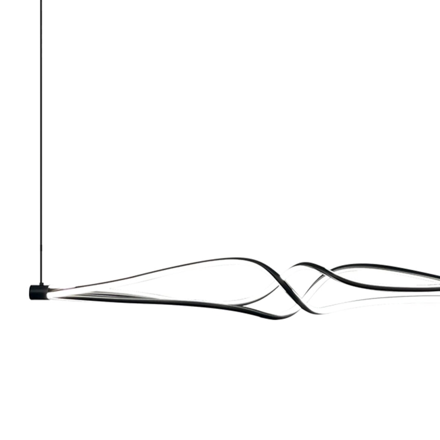 LED-kattokruunu johdossa TWISTER LED/56W/230V musta