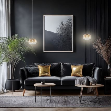 LED-kattokruunu johdossa VASO LED/4W/230V halkaisija 18 cm kulta/savuinen