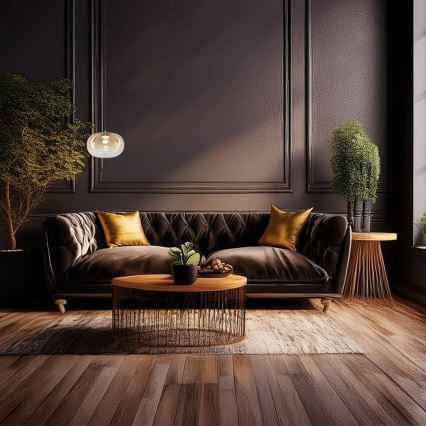 LED-kattokruunu johdossa VASO LED/4W/230V halkaisija 18 cm kulta/savuinen