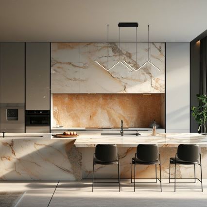 LED-kattokruunu johdossa VERTE 2xLED/11W/230V musta