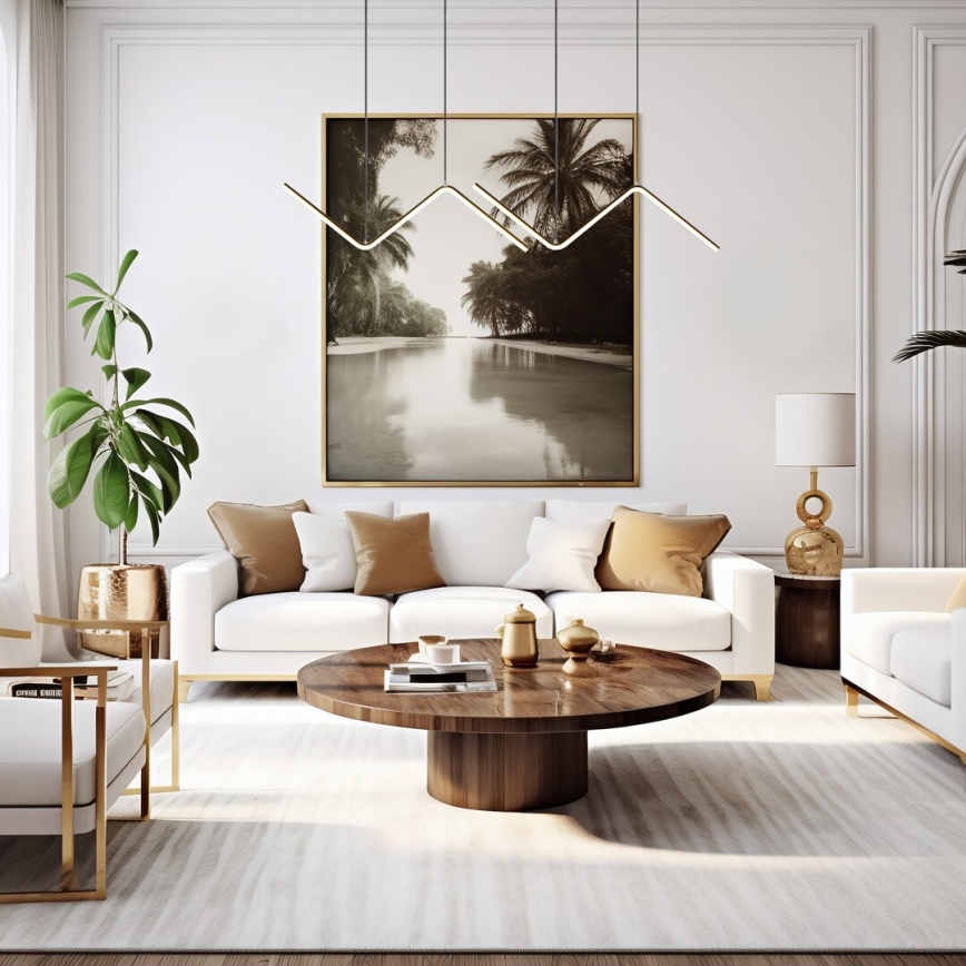 LED-kattokruunu johdossa VERTE 2xLED/11W/230V musta