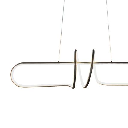 LED-kattokruunu johdossa VERTIGO LED/54W/230V musta