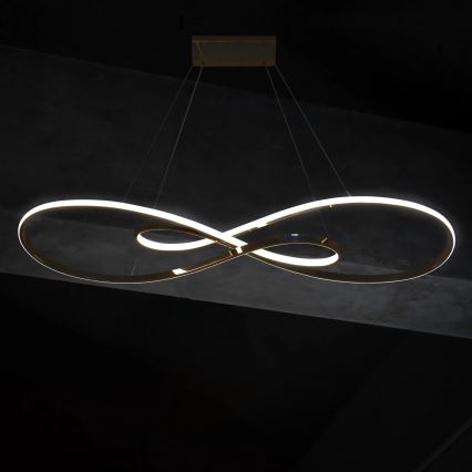 LED-kattokruunu johdossa ZUMBA LED/50W/230V kulta