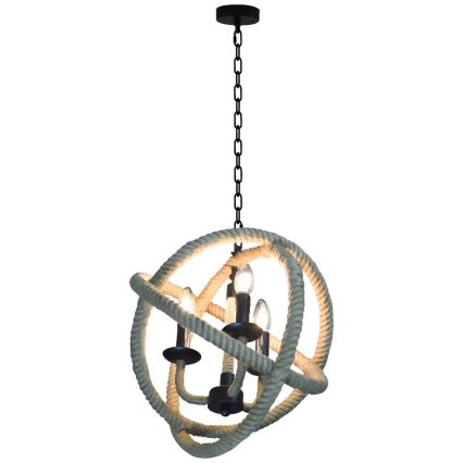 LED Kattokruunu ketjussa ROPE GLOBO 3xE14/4,3W/230V