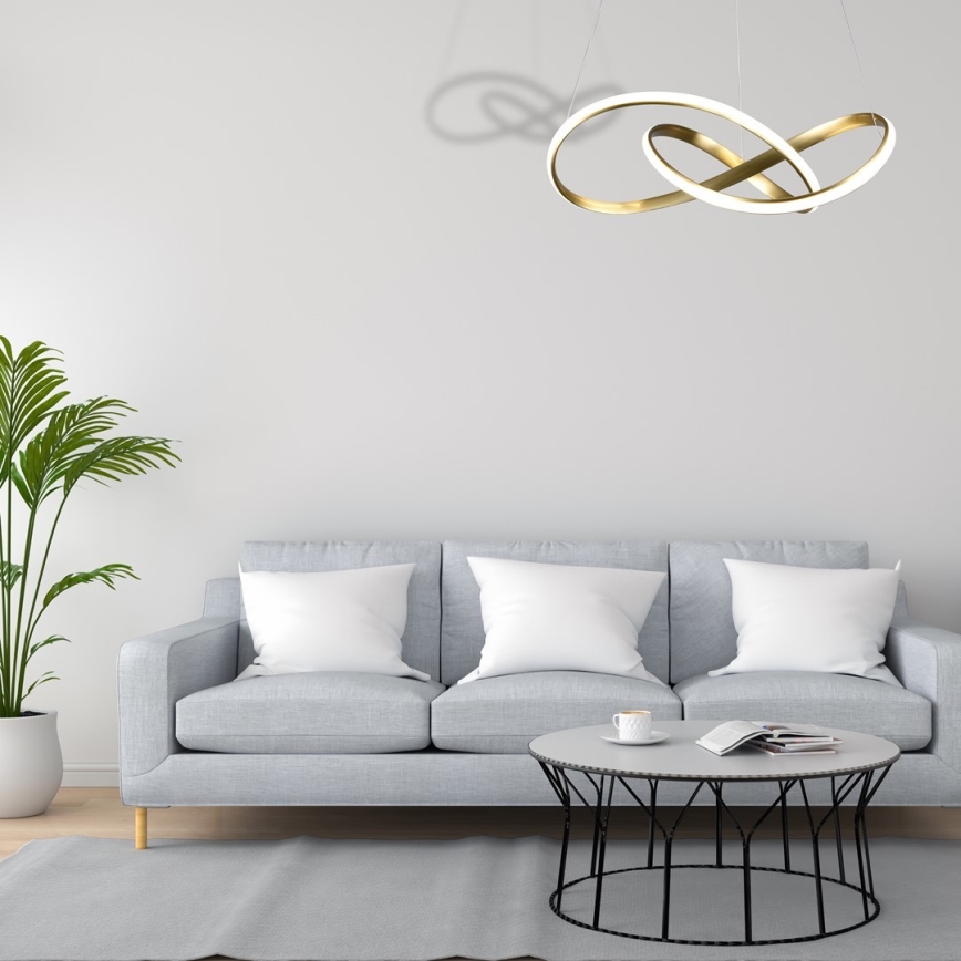 LED-kattokruunu narussa CAPPIO LED / 36W / 230V kultainen