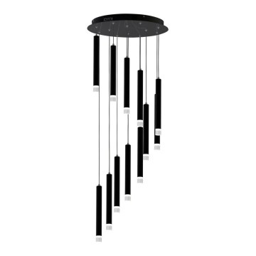 LED-kattokruunu narussa CARBON 12xLED/12W/230V