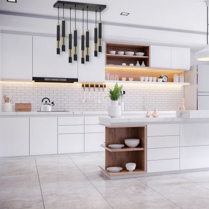 LED-kattokruunu narussa DALLAS 8xGU10/3W/230V