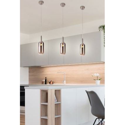 LED-kattokruunu narussa FIUGGI LED/6W/230V harmaa