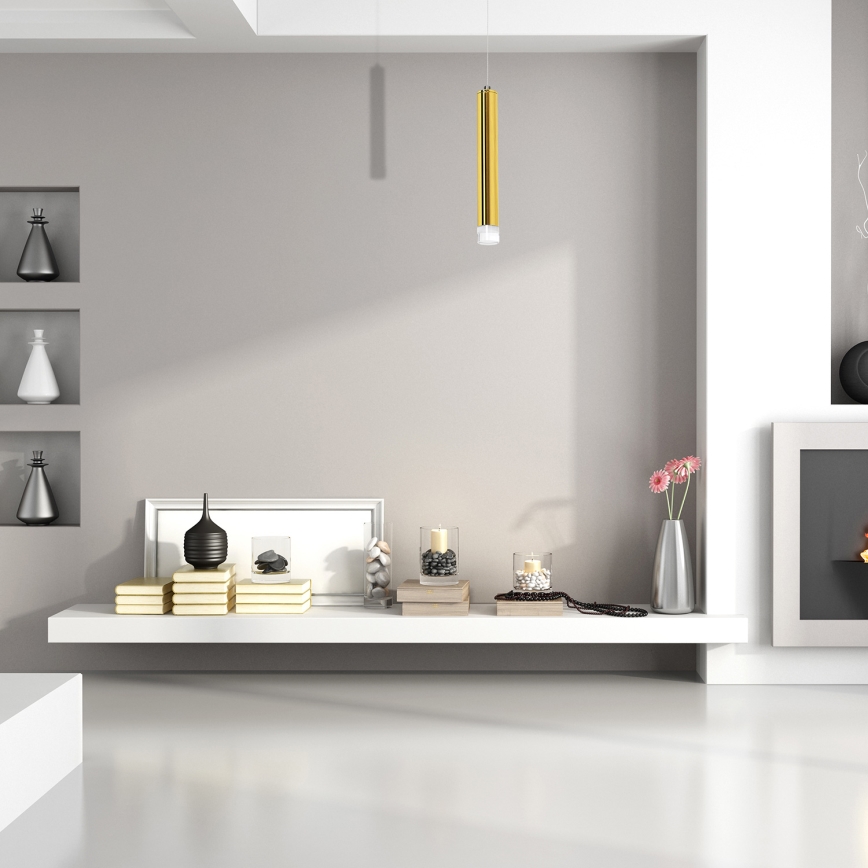 LED-kattokruunu narussa GOLDIE 1xLED/5W/230V kultainen