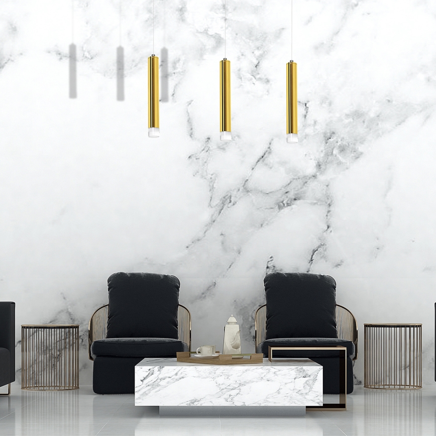 LED-kattokruunu narussa GOLDIE 3xLED/15W/230V kultainen