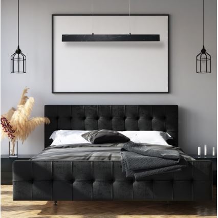 LED-kattokruunu narussa PIERCE LED/18W/230V musta