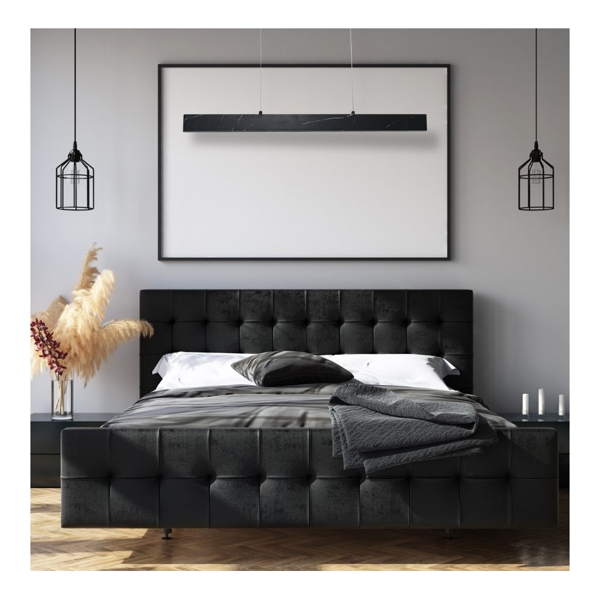 LED-kattokruunu narussa PIERCE LED/18W/230V musta