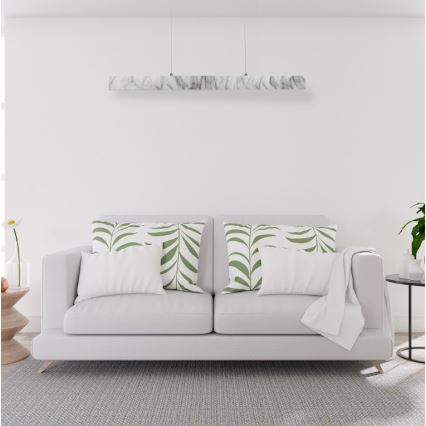 LED-kattokruunu narussa PIERCE LED/18W/230V valkoinen/harmaa