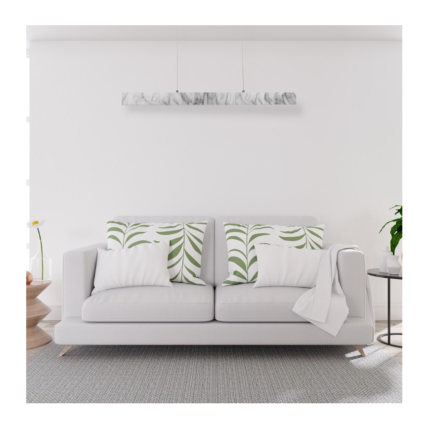 LED-kattokruunu narussa PIERCE LED/18W/230V valkoinen/harmaa