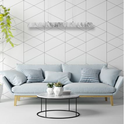 LED-kattokruunu narussa PIERCE LED/18W/230V valkoinen/harmaa