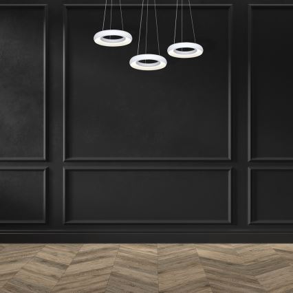 LED-kattokruunu narussa RONDO 3xLED/12W/230V