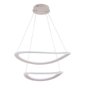 LED-kattokruunu vaijerilla CASHMERE LED/75W/230V halkaisija 59,5 valkoinen