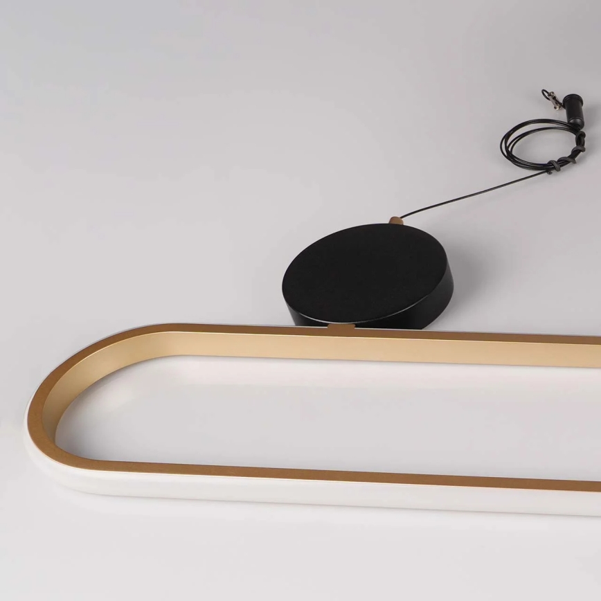 LED-kattokruunu vaijerilla FLORENTYNA LED/48W/230V 4000K kultainen/musta