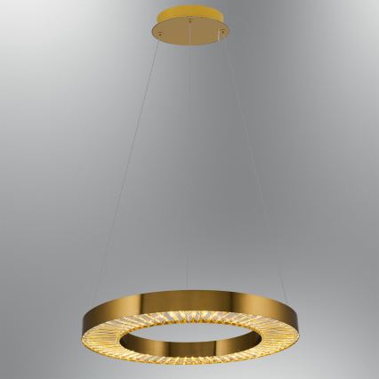 LED-kattokruunu vaijerilla JESI LED/35W/230V 3000K halkaisija 60 cm pronssinvärinen
