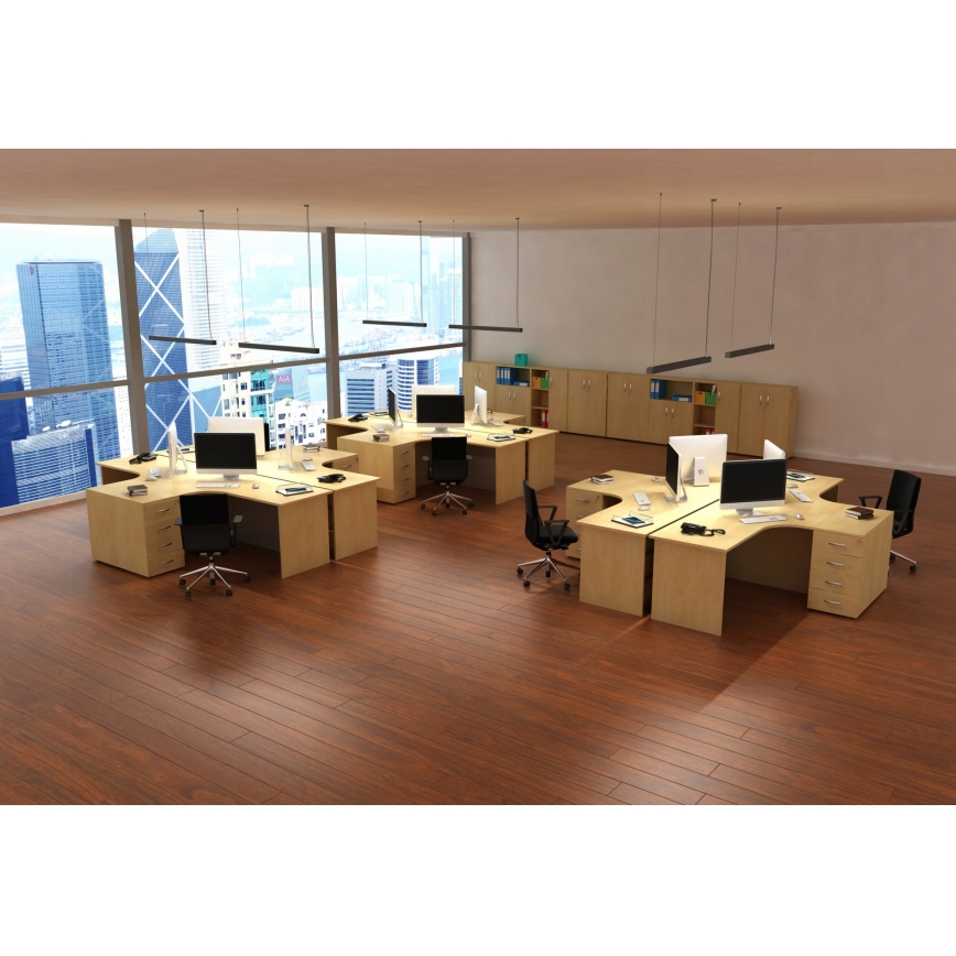LED-kattokruunu vaijerilla/pinta-asennettava LED/44W/230V 4000K 120 cm musta