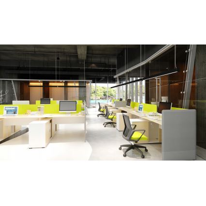 LED-kattokruunu vaijerilla/pinta-asennettava LED/44W/230V 4000K 120 cm musta