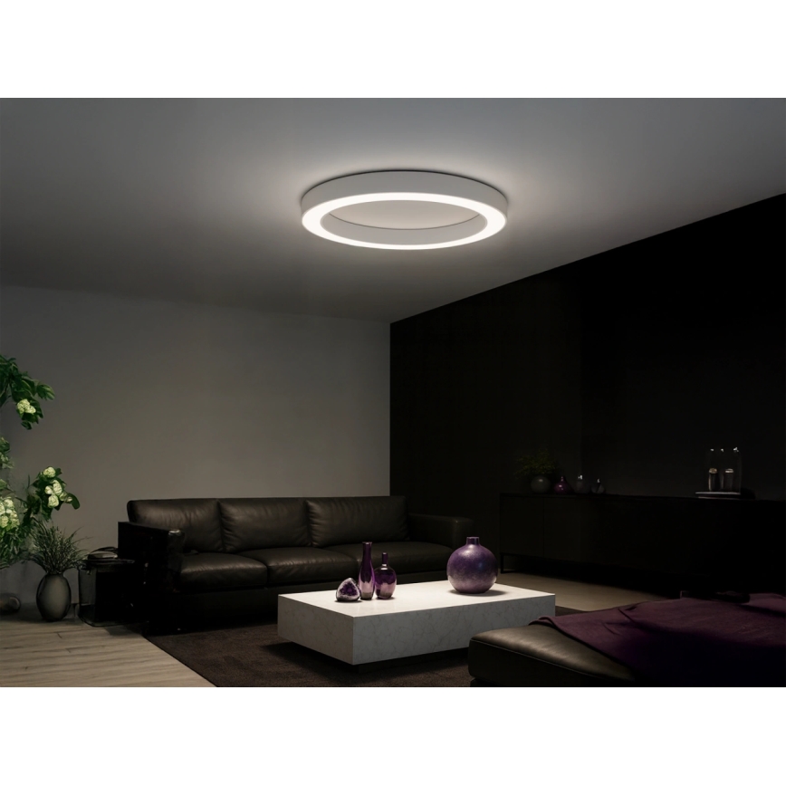 LED-kattovalaisin 115 W, 230 V, 3000/4000/6500 K, Ø 120 cm, valkoinen